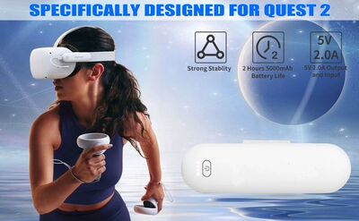 用于pico4外置VR眼镜续航电池通用Quest3/2充电宝5000mAh充电宝