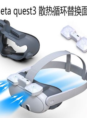 适配Meta quest3循环散热替换面罩quest3防雾化面罩Q3 vr头戴配件