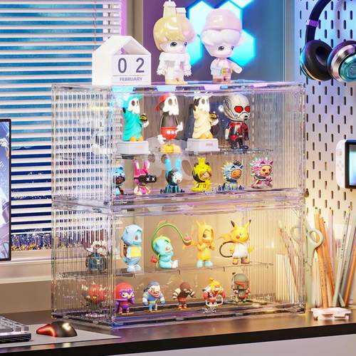 集装箱盲盒收纳盒防尘加厚透明