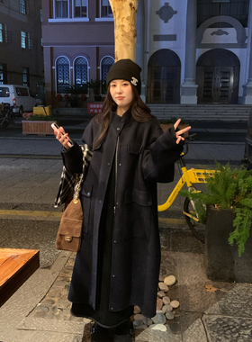 01/23【上新九折】【羊绒羊毛工装双面呢】英伦学院风双面大衣86
