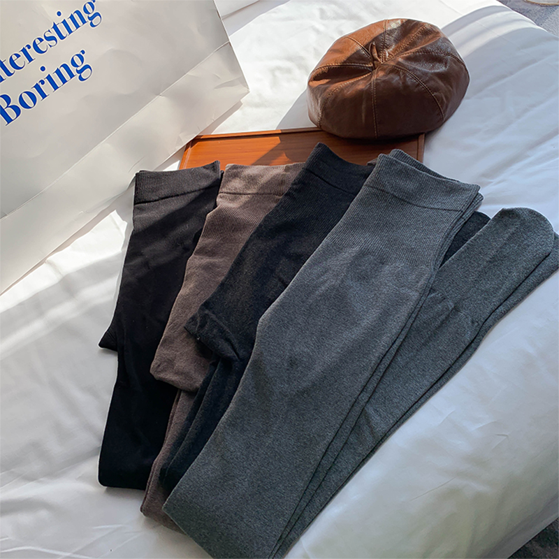 NAZ那子大码2025秋冬新款防勾丝打底裤胖妹妹显瘦百搭连脚连袜女