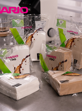 HARIO日本原装进口咖啡滤纸V60滴漏式手冲咖啡过滤纸01号原木漂白