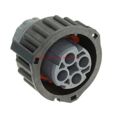TE泰科DIN72585汽车连接器4路电缆安装灰色公插2-967325-1