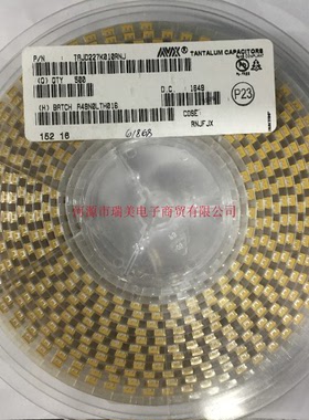 AVX钽电容器220μF±10%10Vdc表面安装器件TAJD227K010RNJ