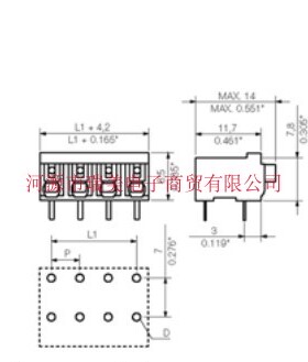 LSF-SMT5.00/04/90 3.5SN BK TU 1824760000电子元件Weidmüller