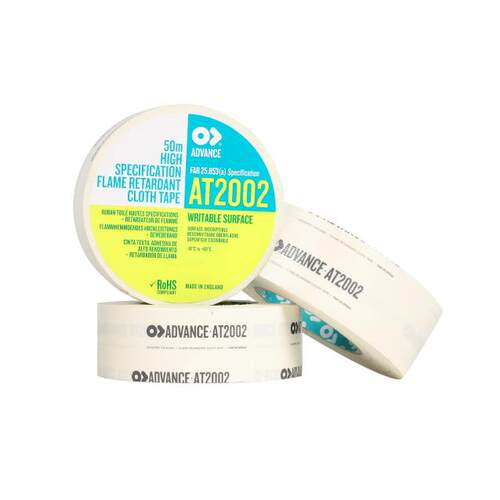 Advance Tapes白色布基胶带50M50MM0.23MM橡胶树脂粘胶AT2002