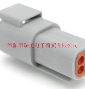 Amphenol安费诺汽车连接器ATM母座4路2行电缆安装灰色ATM04-4P