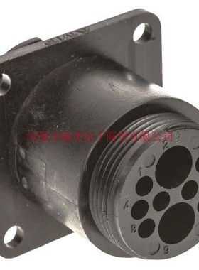 TE泰科电子10路面板安装直向连接器插座213893-2