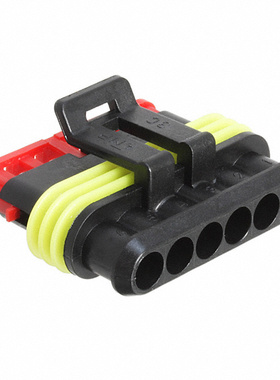 TE泰科AMP Superseal汽车连接器6路电缆安装黑色母插282090-1