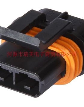 Delphi德尔福Metri-Pack 630电缆安装汽车连接器2路黑色12033769