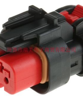 TE泰科AMPSEAL 16汽车连接器3路电缆安装红色母外壳776523-1