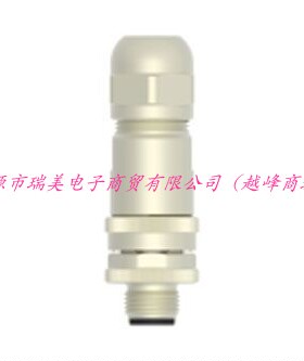 TE泰科圆形连接器M12电缆安装5路公插头T4111012051-000