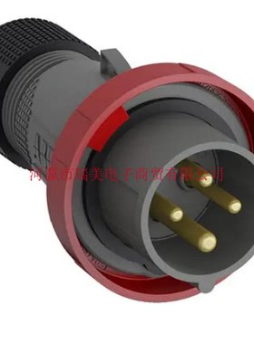 ABB连接器3P+E工业电源16A插头2CMA101080R1000-316EP6W