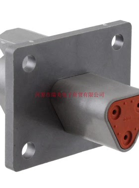 Deutsch德驰DT连接器2排3路面板安装插座灰色DT04-3P-L012