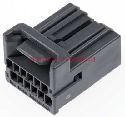 JAE汽车连接器2行12路电缆安装灰色母插座外壳MX34012SF1