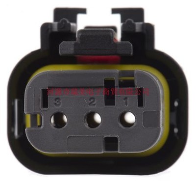 TE汽车连接器AMPSEAL 16公插3路灰色外壳776429-2
