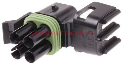 Delphi连接器Weather-Pack电缆安装2行4路黑色母12015798