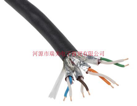 Belden百通工业以太网电缆305M黑色26AWG屏蔽7类74005PU.00305
