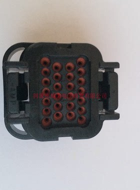TE泰科Superseal汽车连接器4行26路黑色公插头外壳2-1437285-2