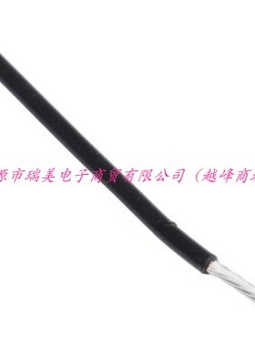 瑞美内部连线电线UL1213线型22AWG黑色600V线单芯100M长813-3509
