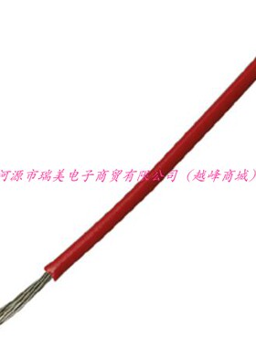 瑞美内部连线电线UL1213线型24AWG红色600V线单芯100M长813-3482