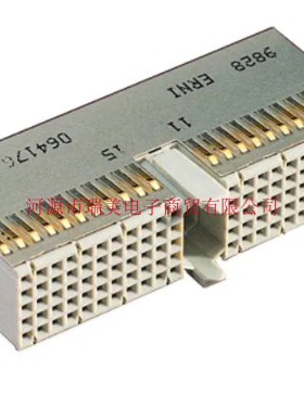 ERNI恩尼ERmet背板连接器5排110路母座2MM节距镀金354142