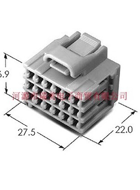 KET连接器18P极路5.4MM节距浅灰色MG611810-41