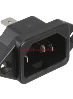 Schurter电源接入连接器IEC 320-C14面板安装3脚插座6162.0159