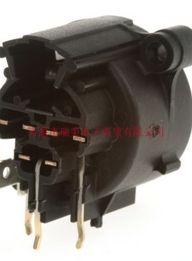 Neutrik黑色3路直角插座印刷电路板安装XLR连接器NC3FAH2-0