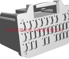 TE泰科电子MULTILOCK 40 III连接器3行31路天然色公外壳353826-1