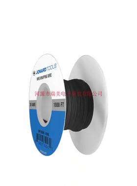 Jonard Tools铜镀锡30AWG单芯电子线80°C黑色304.8米WP30BK-1000