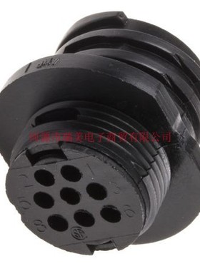 TE汽车连接器8路电缆安装直CPC圆形外壳11尺寸插座205841-2