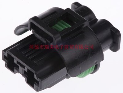 TE泰科电子NG 1汽车连接器2路电缆安装黑色母外壳1544317-1
