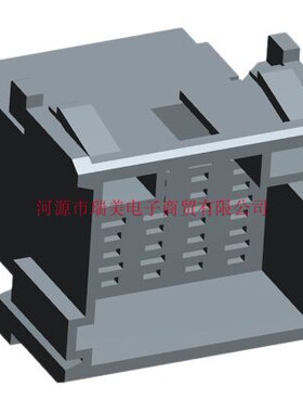 TE泰科电子3行15路连接器直插式安装灰色公外壳1-967628-6