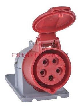 ABB连接器红色3P+N+E工业电源16A插座2CMA193115R1000-416RS6