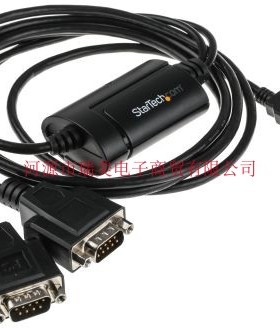 Startech接口转换器USB A母转2头DB-9公ICUSB2322F