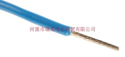 瑞美电子0.2mm²截面600V线规24AWG蓝UL11028线型100M长872-4502