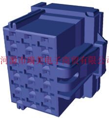 TE泰科电子AMP MCP2.8连接器3行15路蓝色母外壳6-968973-1