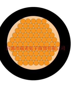 瑞美电子H07BN4-F设备电线5AWG黑色750V长100米836-0855