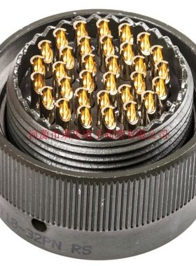 Amphenol安费诺32路公触芯连接器卡口耦合插头62GB-56T18-32PN