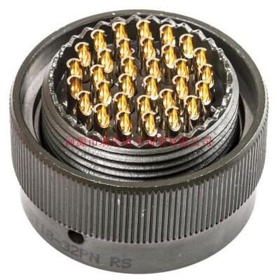 Amphenol安费诺32路公触芯连接器卡口耦合插头62GB-56T18-32PN