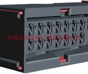 TE泰科电子汽车连接器2行15路电缆安装黑色母外壳966168-1