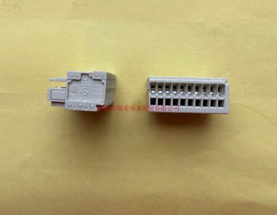 WAGO万可接线端子2.5MM节距10路28AWG至20AWG夹式733-110现1PCS