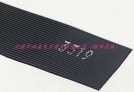 3M排线无屏蔽34路1.27MM节距28AWG黑色5M长3319-34 5MTR