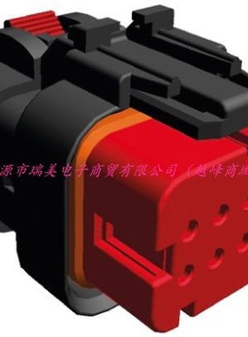 TE泰科AMPSEAL 16汽车连接器2行8路电缆安装红色母外壳776532-1