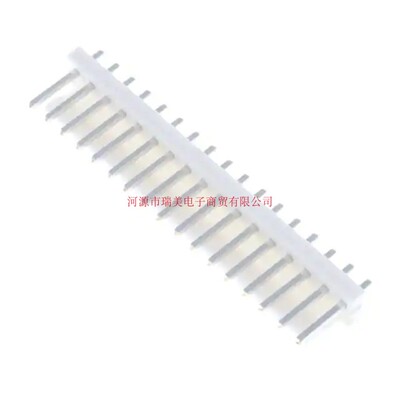 TE泰科电子MTA-156连接器3.96MM节距1排17路直PCB针座1-640445-7
