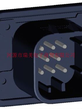 TE泰科3行8路面板安装黑色公印刷电路板连接器776280-1