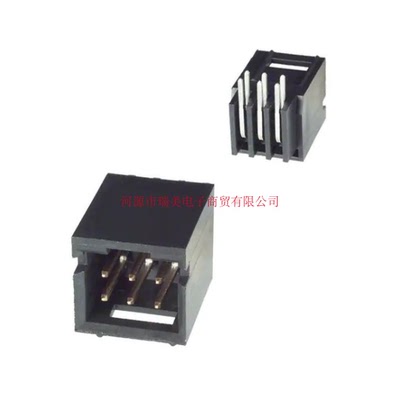 TE泰科电子AMPMODU Mod II连接器2排6路2.54MM节距直角102617-1