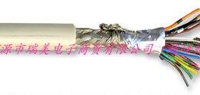 3M圆形屏蔽排线14路30M长28AWG灰色3600B/14 100FT