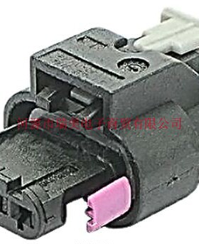 TE泰科MCON 1.2汽车连接器3路直插式安装黑色母外壳1-1718644-1